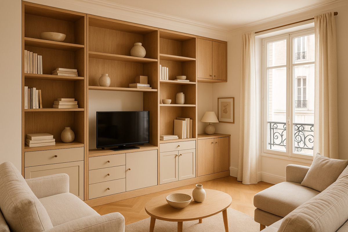 Meubles de rangement personnalisés : solutions gain de place